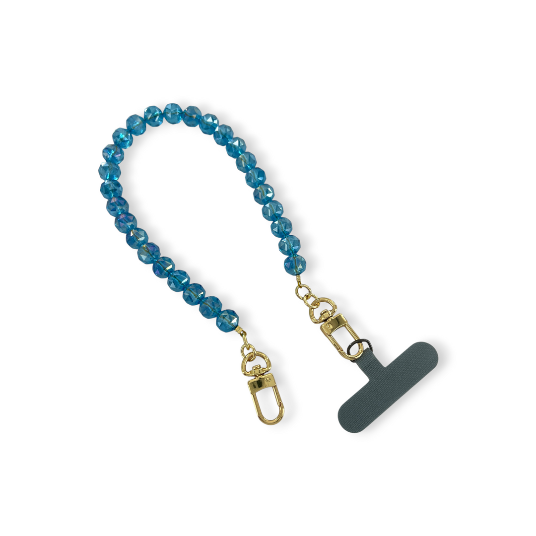 Round AB Crystal Phone Strap