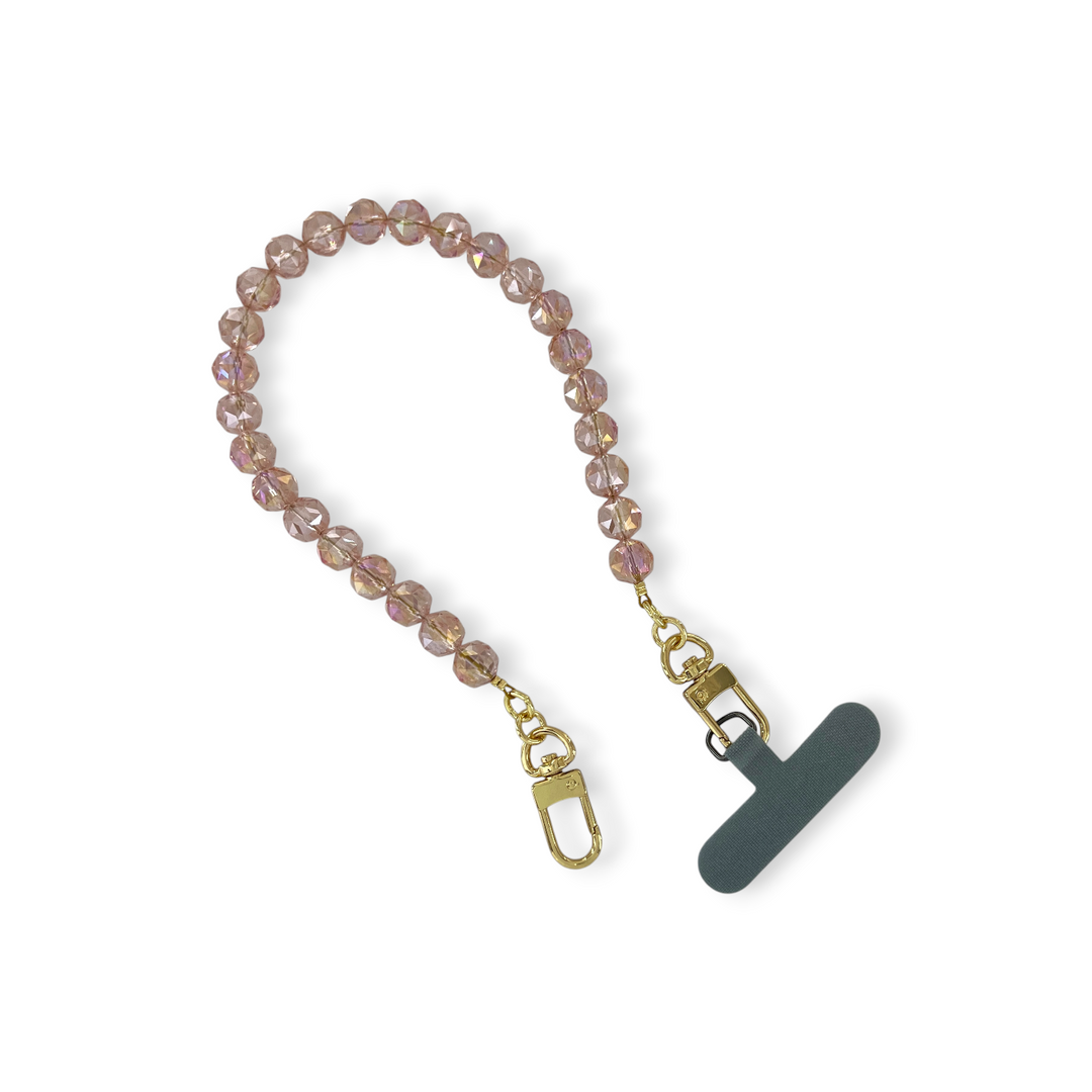 Round AB Crystal Phone Strap
