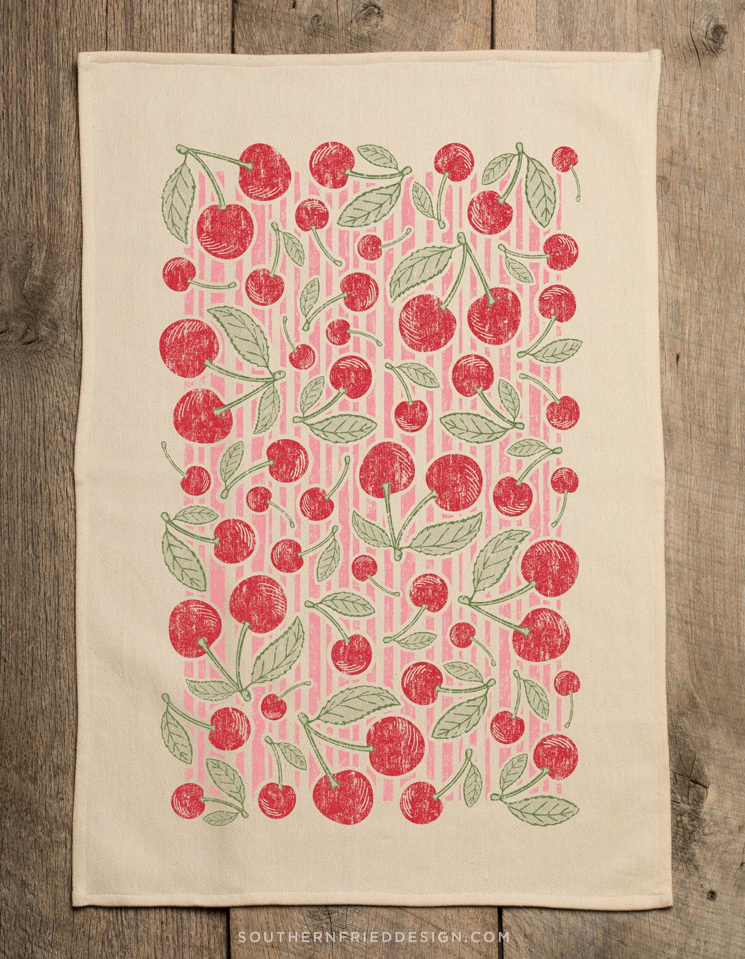 Cherry Pattern Kitchen Towel