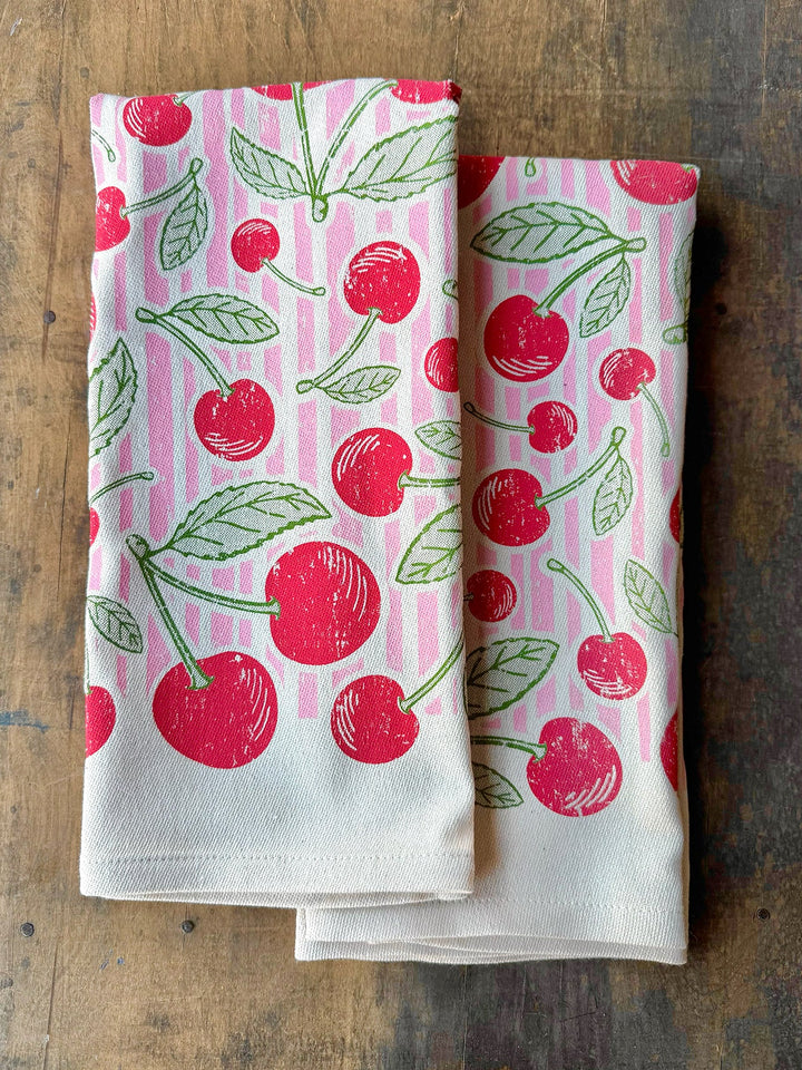 Cherry Pattern Kitchen Towel