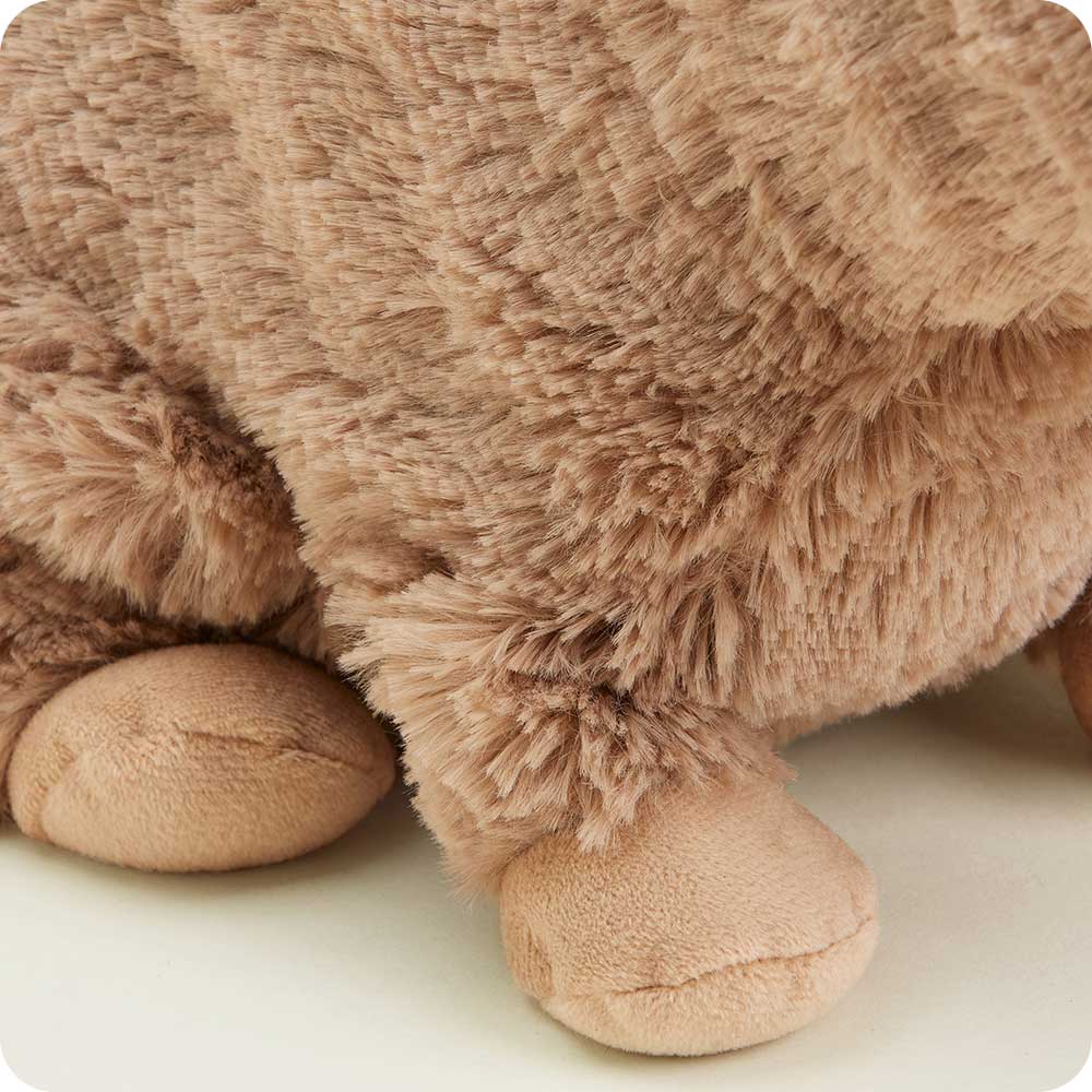 Warmies plush capybara stuffed animal in light brown fur with darker markings