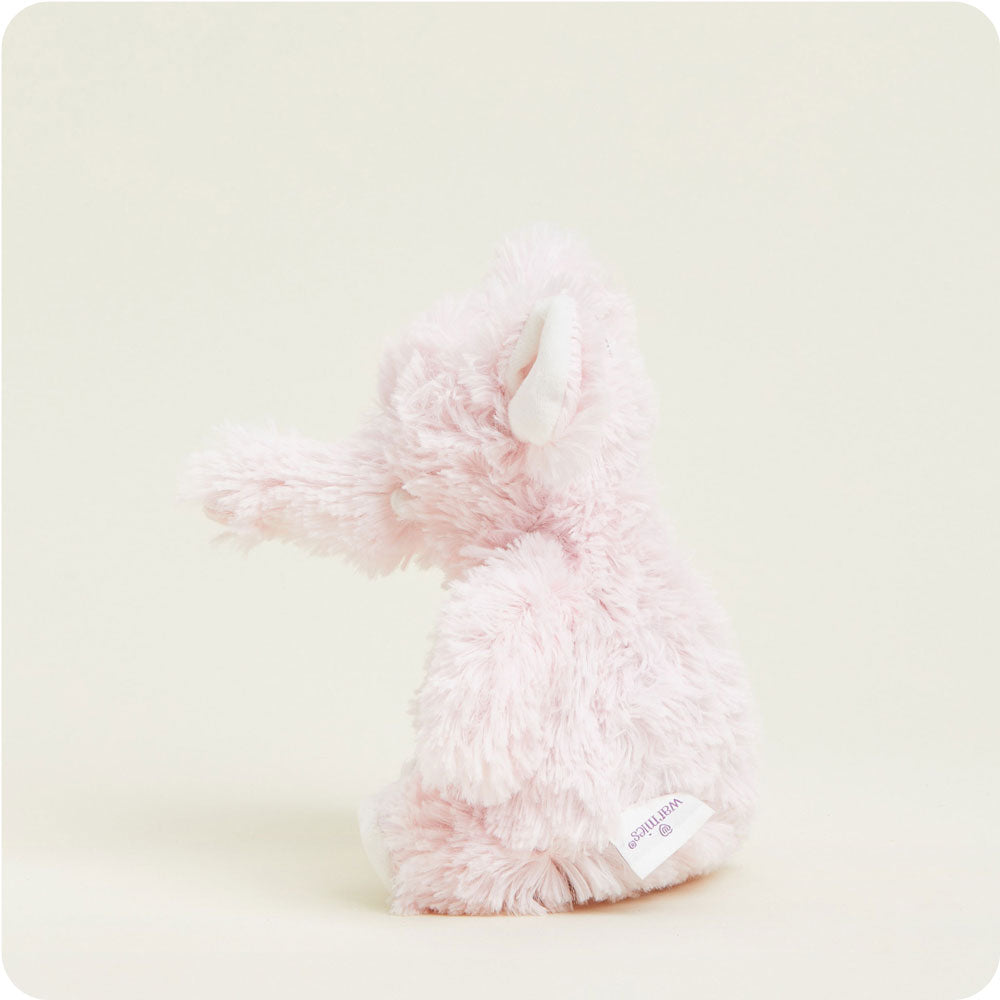Pink fluffy elephant plush toy Warmies Junior microwaveable stuffed animal