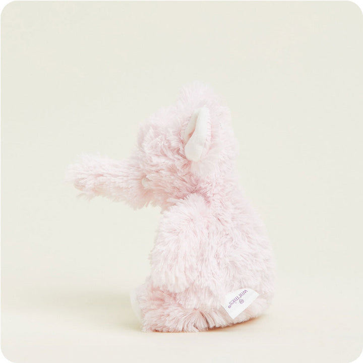 Pink fluffy elephant plush toy Warmies Junior microwaveable stuffed animal