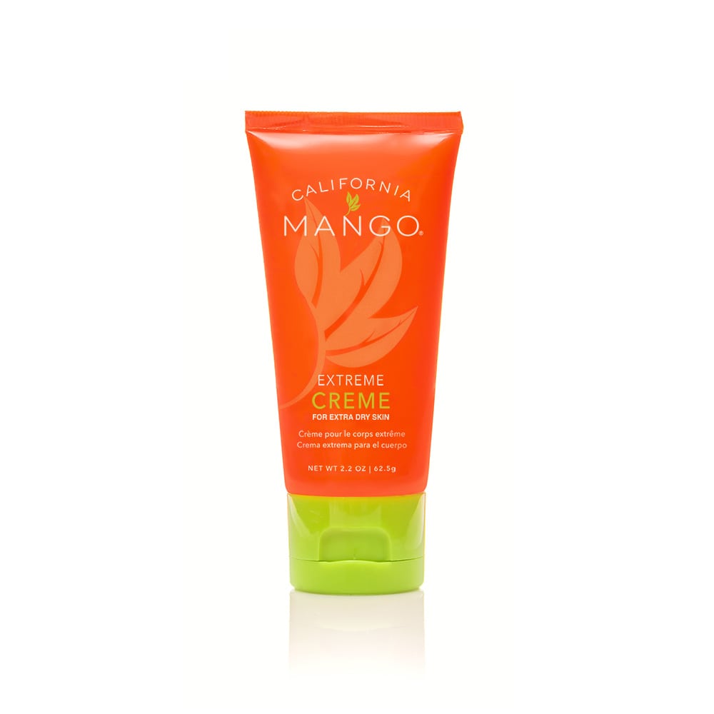California Mango Extreme Creme 2.2oz tube in orange with lime green cap for extra dry skin