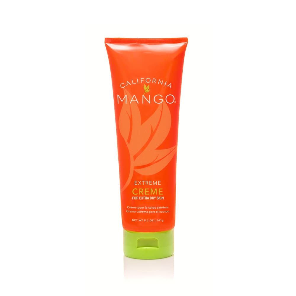 California Mango Extreme Creme 8.5oz orange tube for extra dry skin with green cap