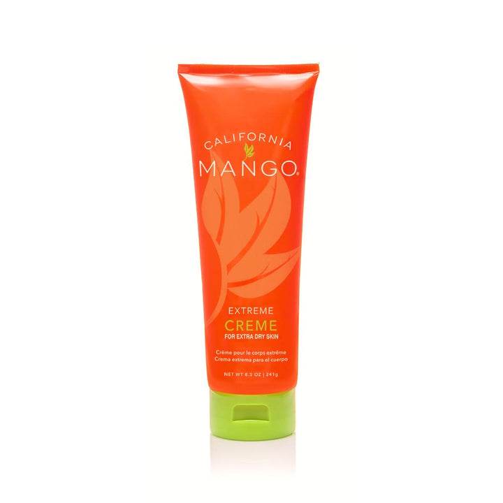 California Mango Extreme Creme 8.5oz orange tube for extra dry skin with green cap
