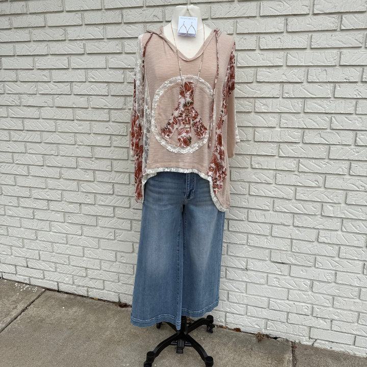 Hoody Oversized Knit Top