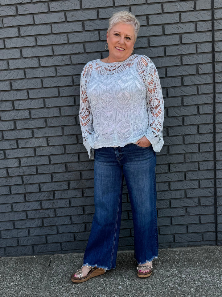 Crochet Knit Top