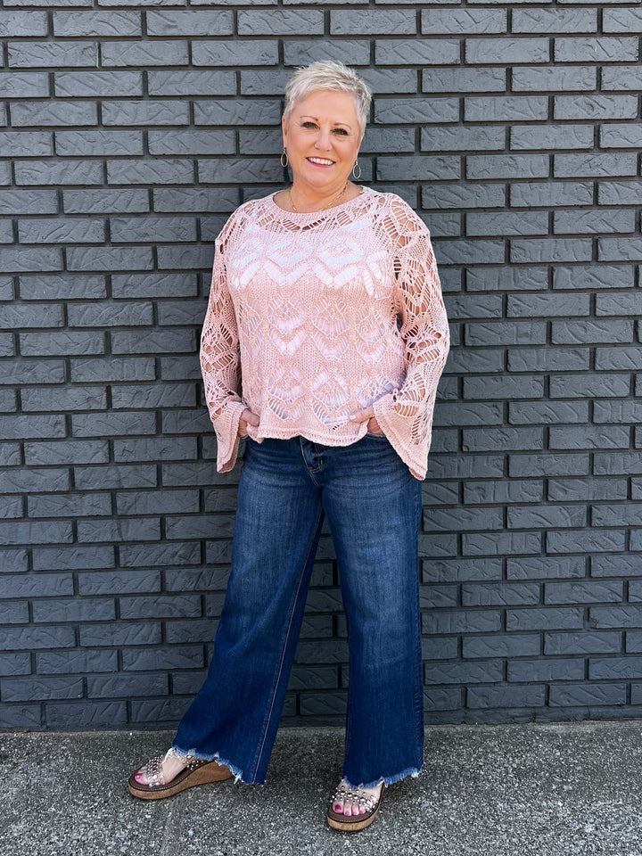 Crochet Knit Top