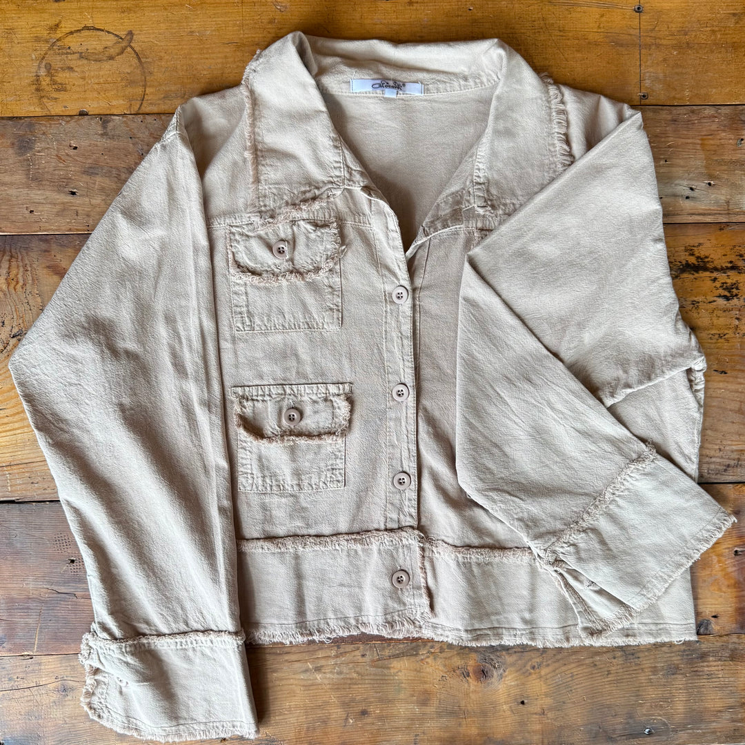 True-to-size jean jacket with classic button details—timeless, confident style for empowered women 30+.









