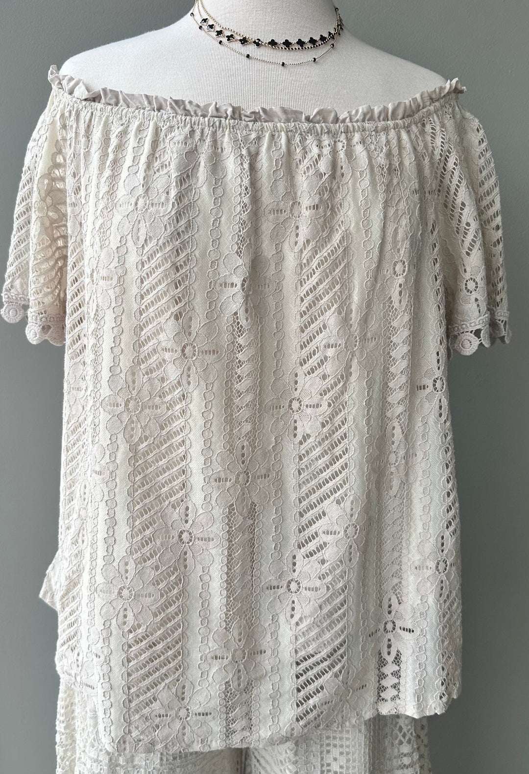 Off Shoulder Lace Top