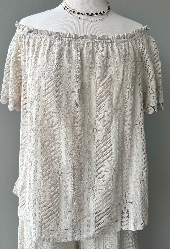Off Shoulder Lace Top