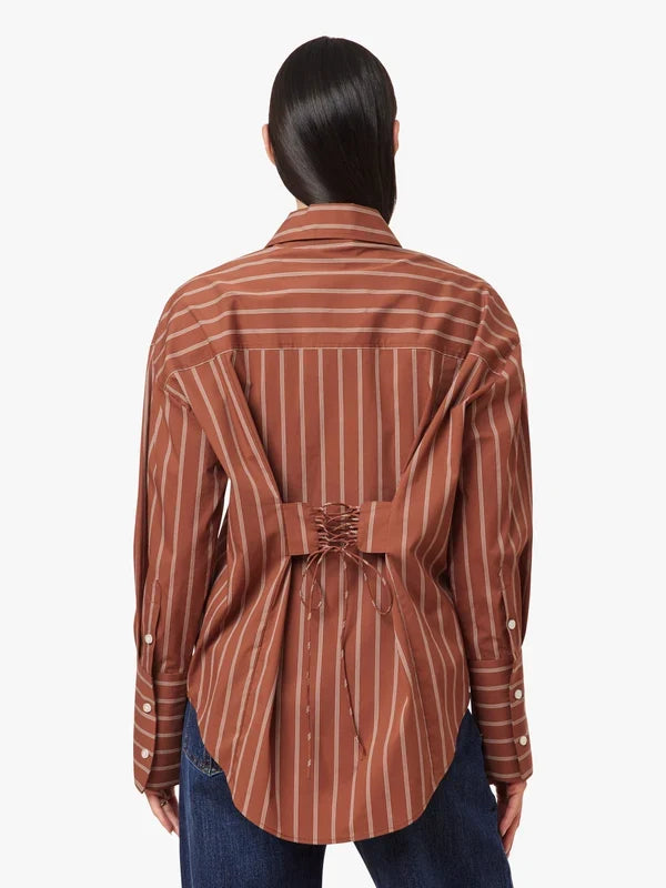 Tie Back Poplin Shirt