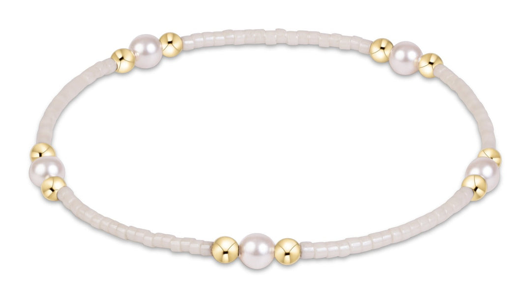 Hope Purpose Pearl Bracelet - Milkshake