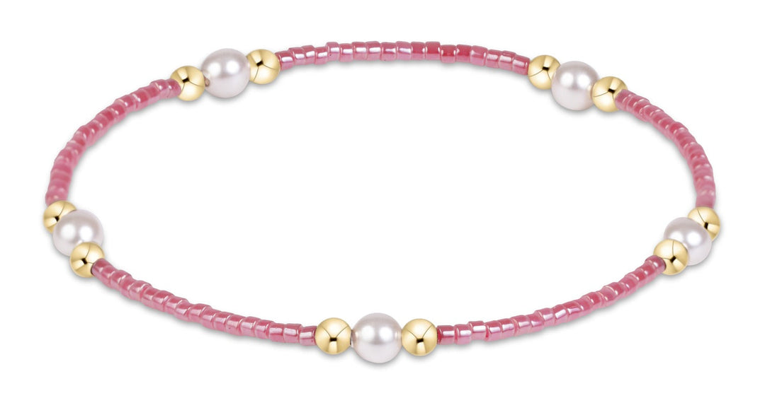 Hope Purpose Pearl Bracelet - Pink Champagne