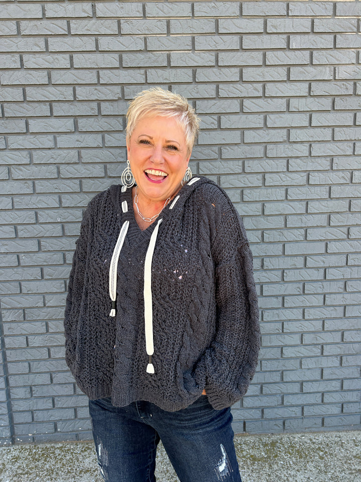 Vneck Chenille Pullover Sweater