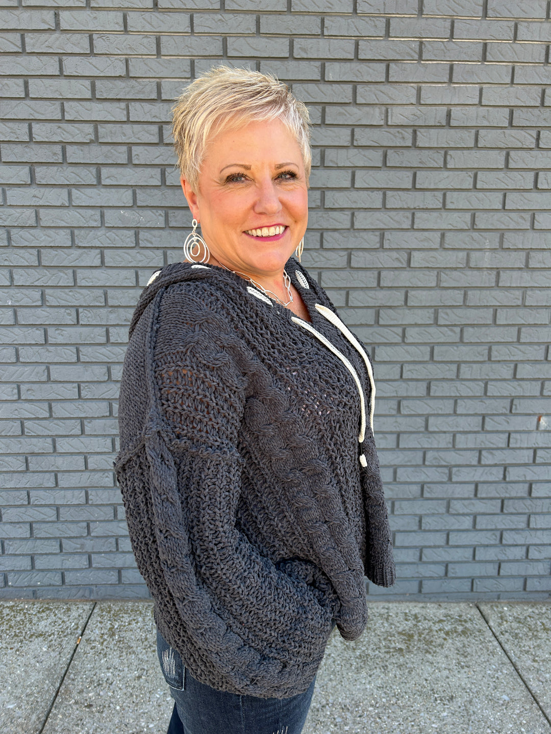 Vneck Chenille Pullover Sweater