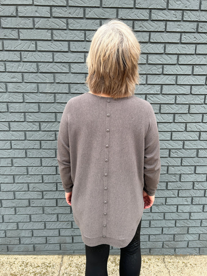 button back sweater