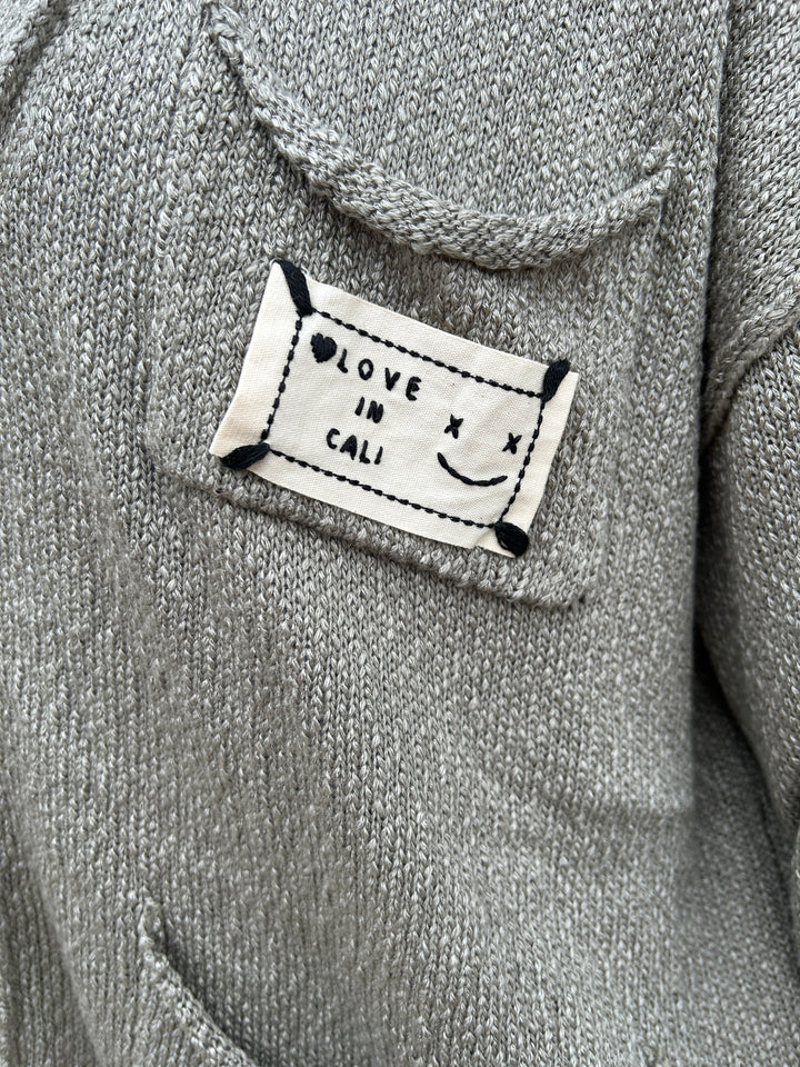 Oversized Raw Edge Cardigan
