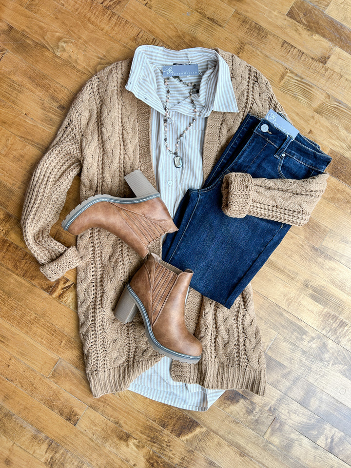 Casual Knitted Long Sleeve Cardi