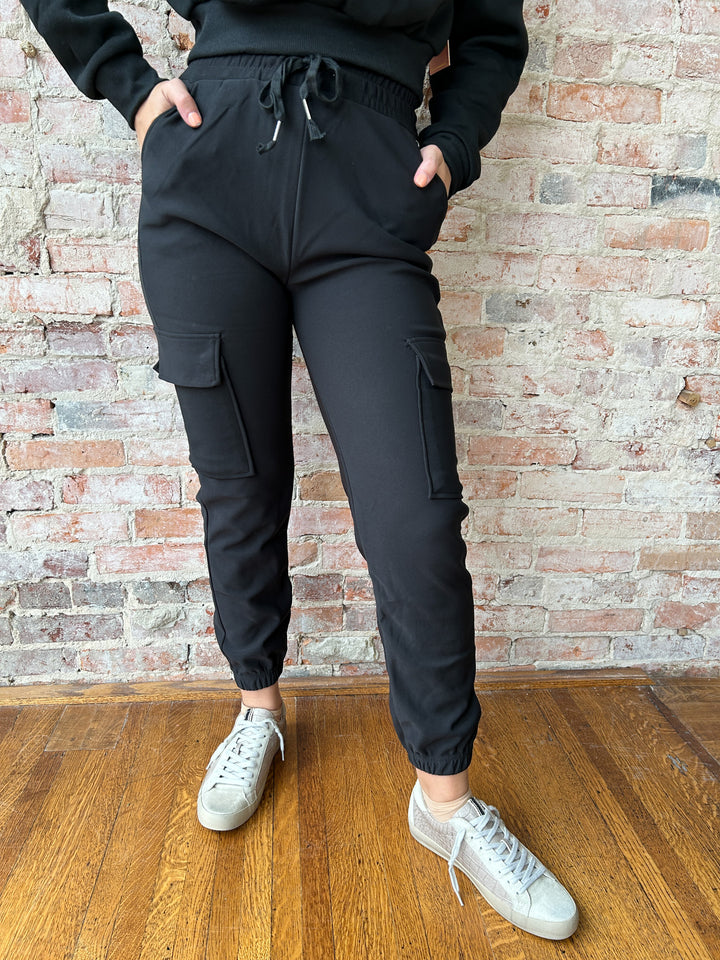 Scuba Cargo Pants w/ Drawstring