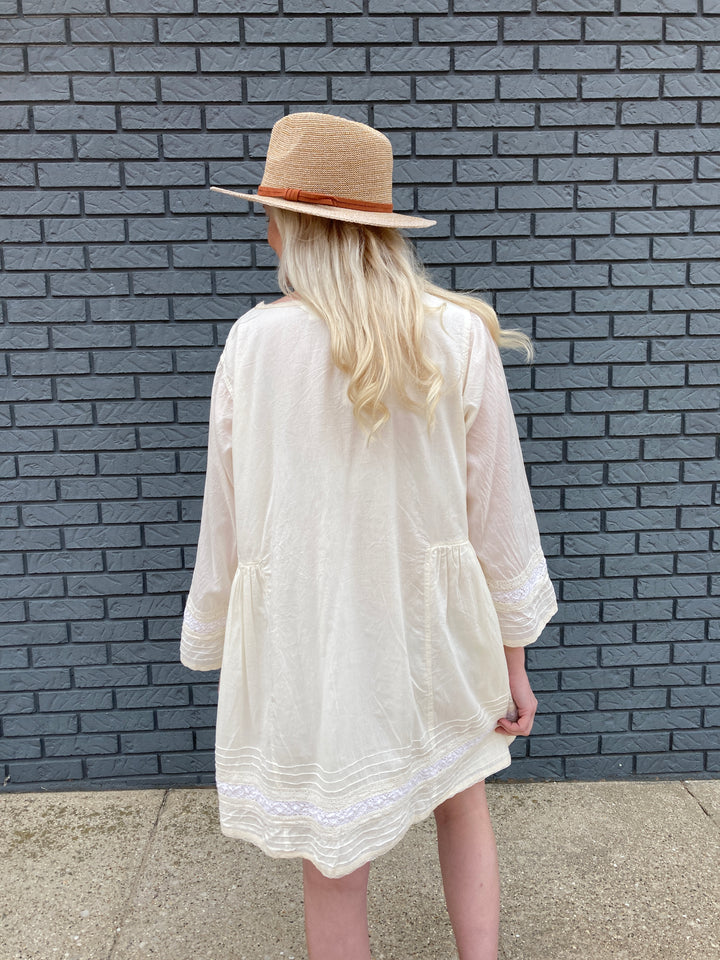 gathered side top
