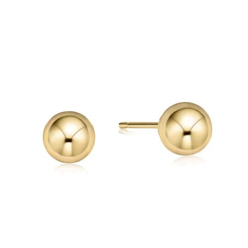 Classic Ball Stud Earring - Gold