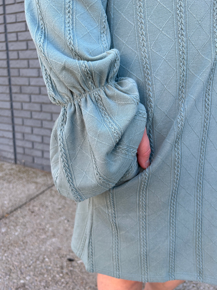 Textured Drop Shoulder Sweater