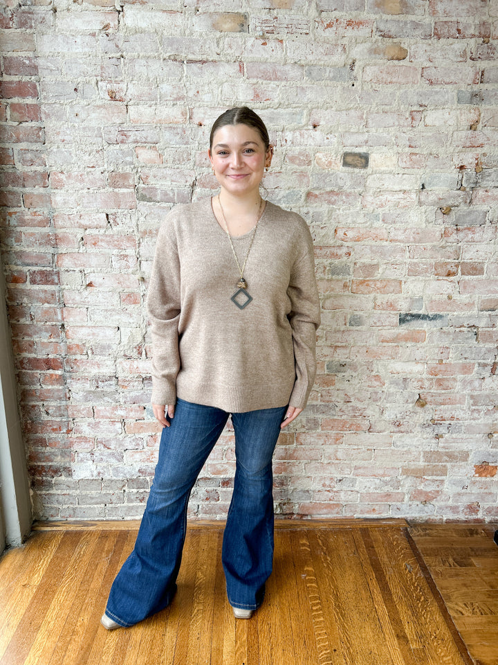Slit Hem Sweater