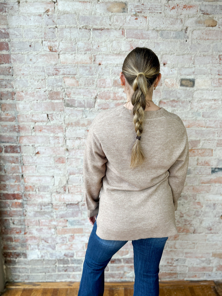 Slit Hem Sweater