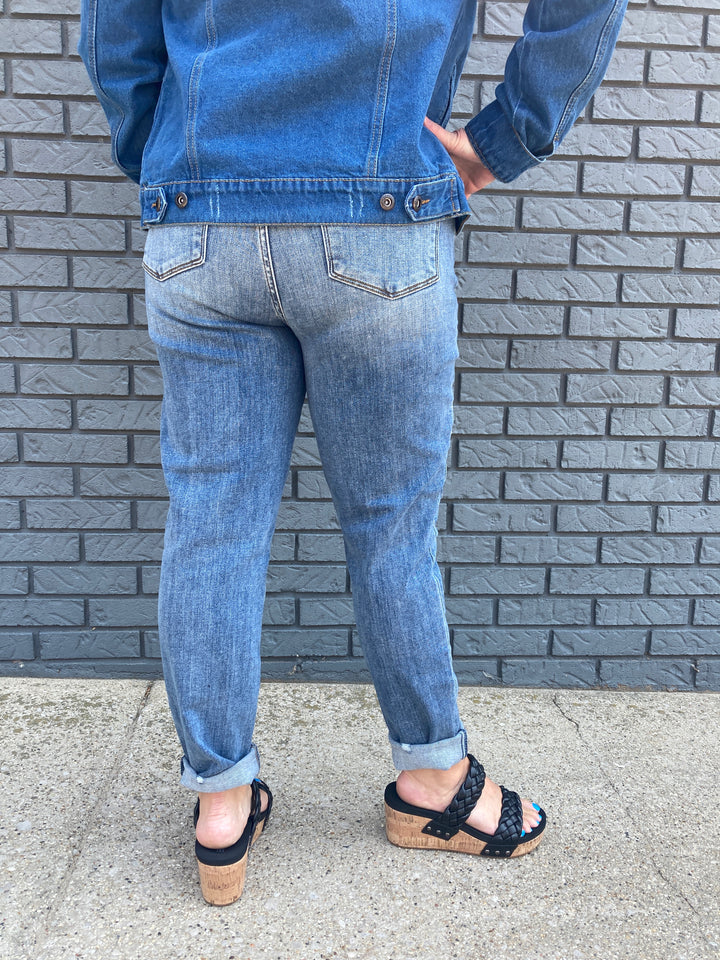 patched destroyed relaxed jean