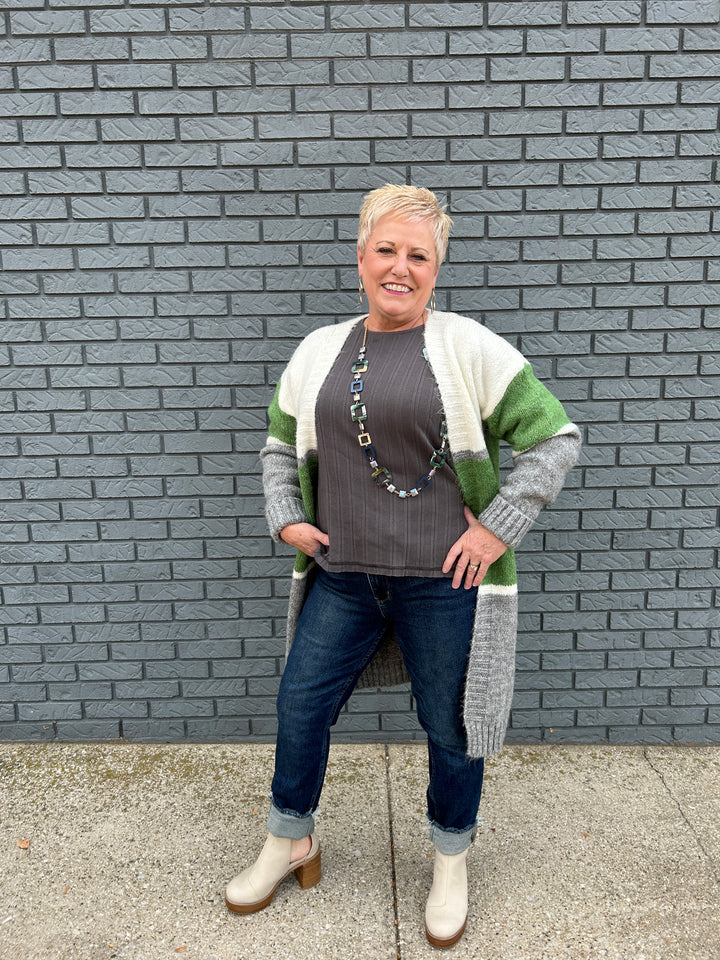 Striped Cardigan