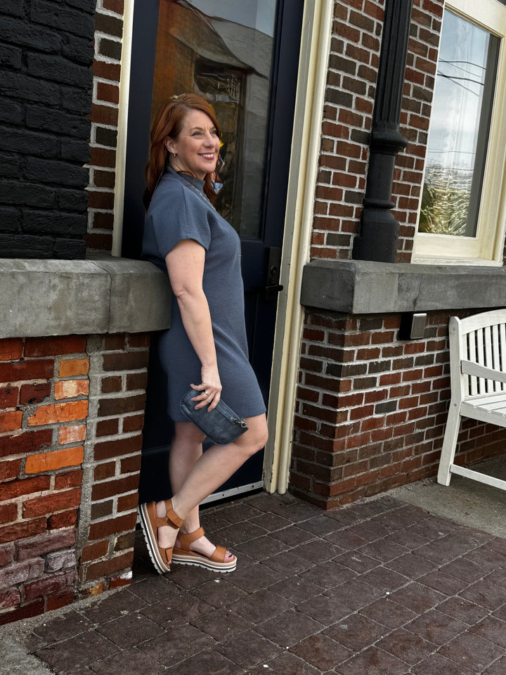 Cloudy Knit Mockneck Dress