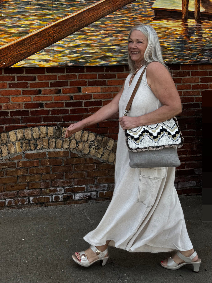 Sleeveless Maxi Cargo Dress