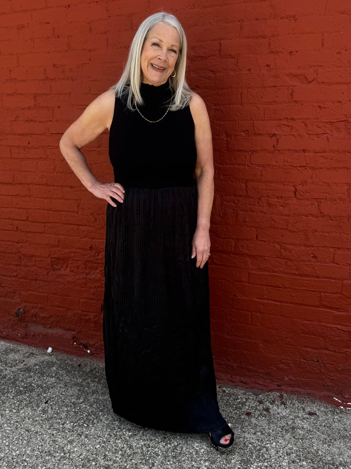 Sleeveless Twofer Maxi Dress