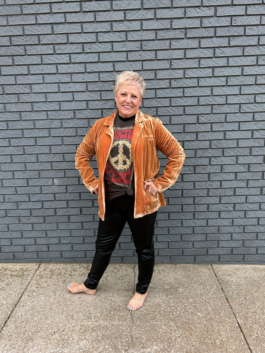 Velvet Open Jacket