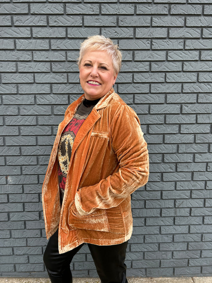 Velvet Open Jacket