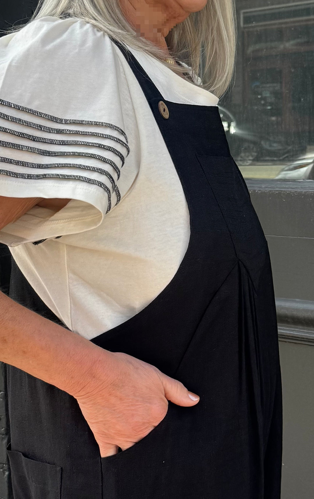 Wide Leg Linen Overall