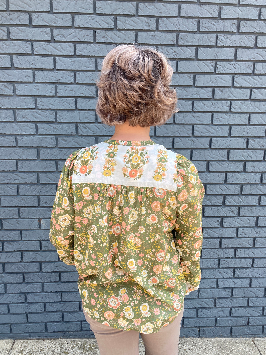 Long Sleeve Tie Neck