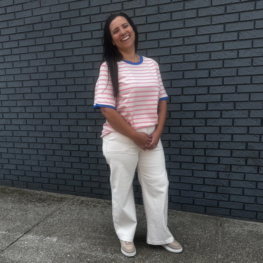 Betty Short Sleeve Stripe Shirt