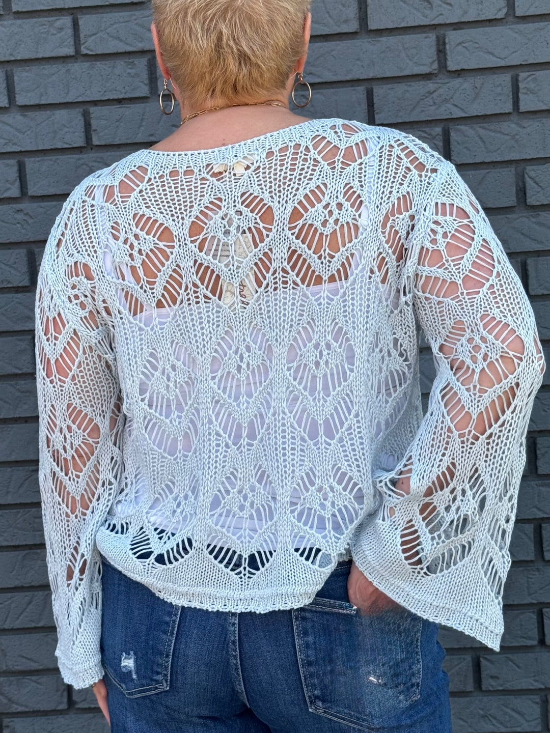 Crochet Knit Top