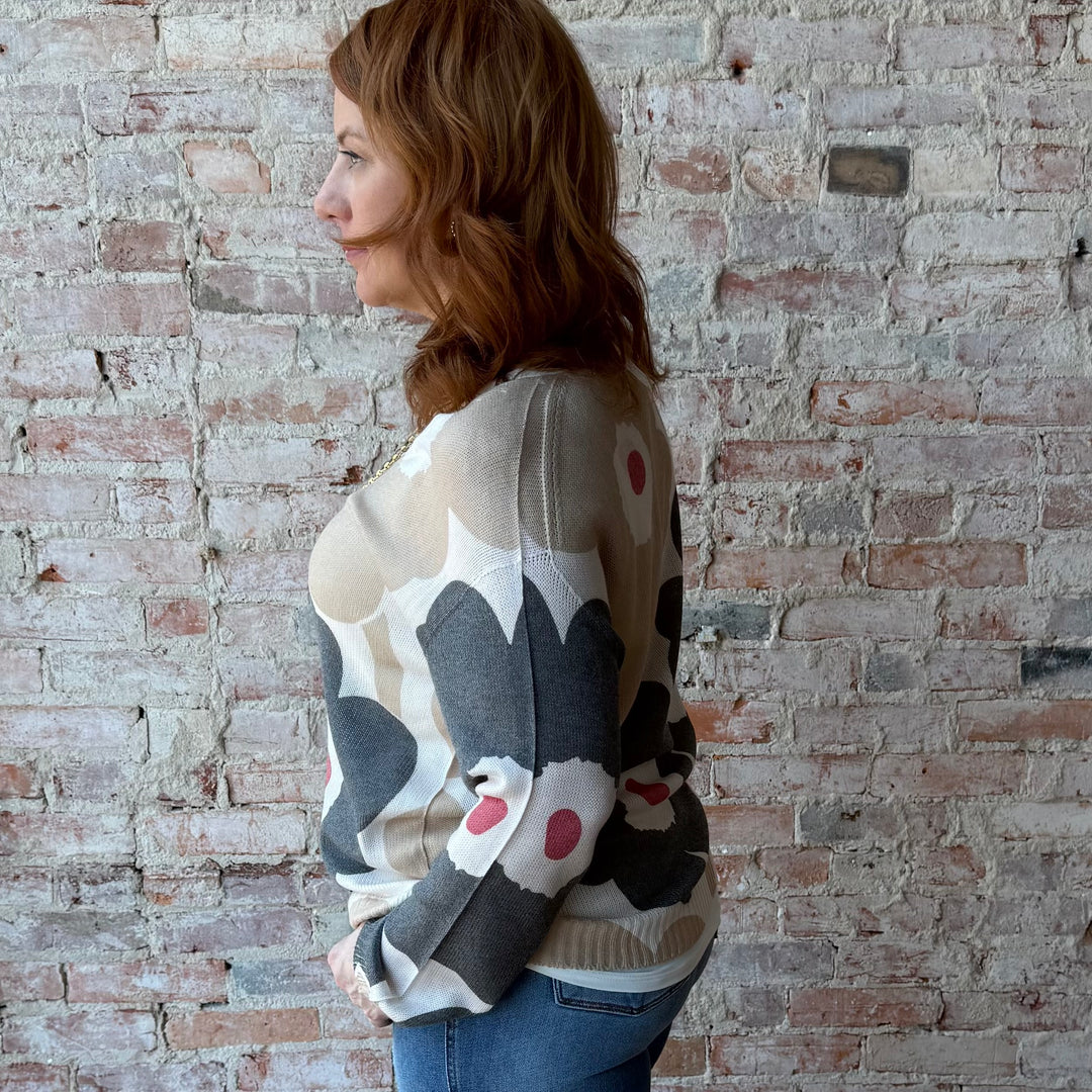 Flower Sweater Top