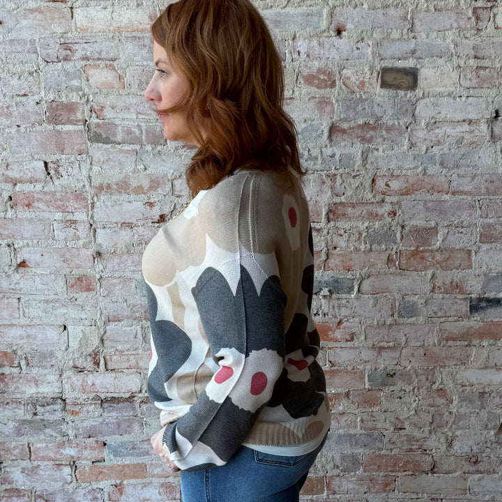 Flower Sweater Top
