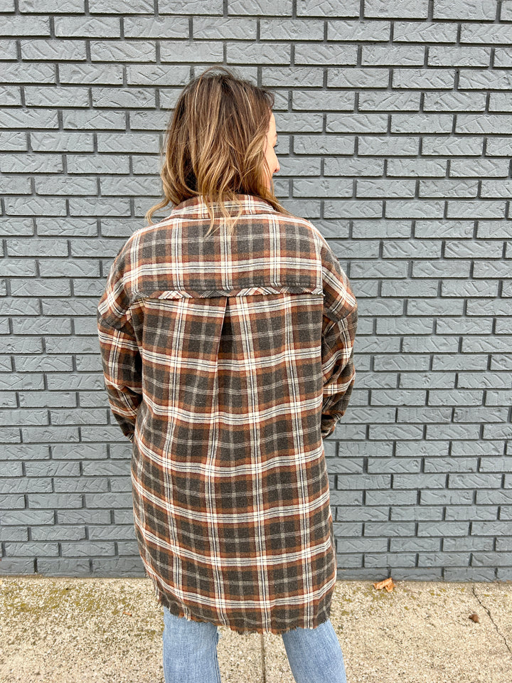 Mineral Washed Plaid Shirts