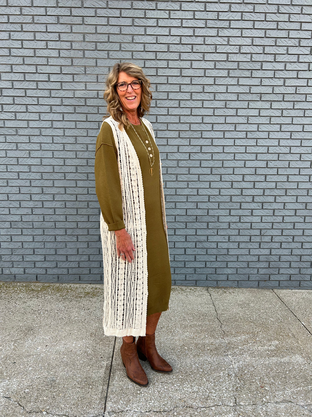 Crochet Long Cardigan