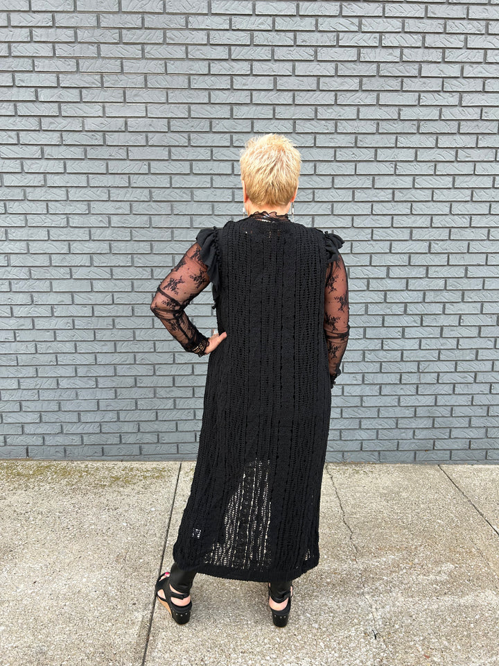 Crochet Long Cardigan