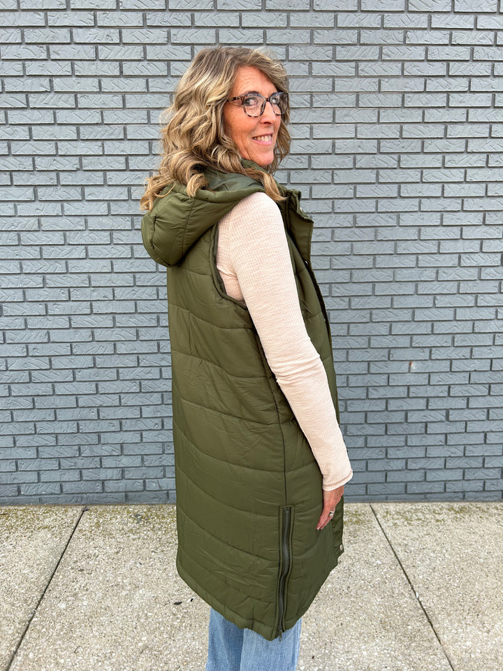 Long Puffer Vest