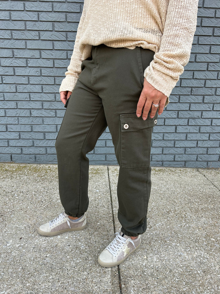 Straight Leg Cargo Joggers