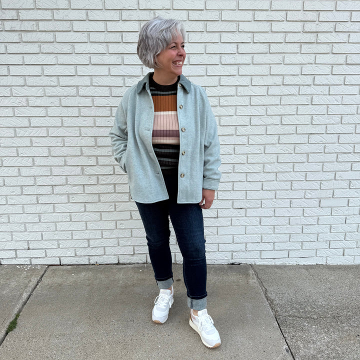 Button Down Shirt Jacket