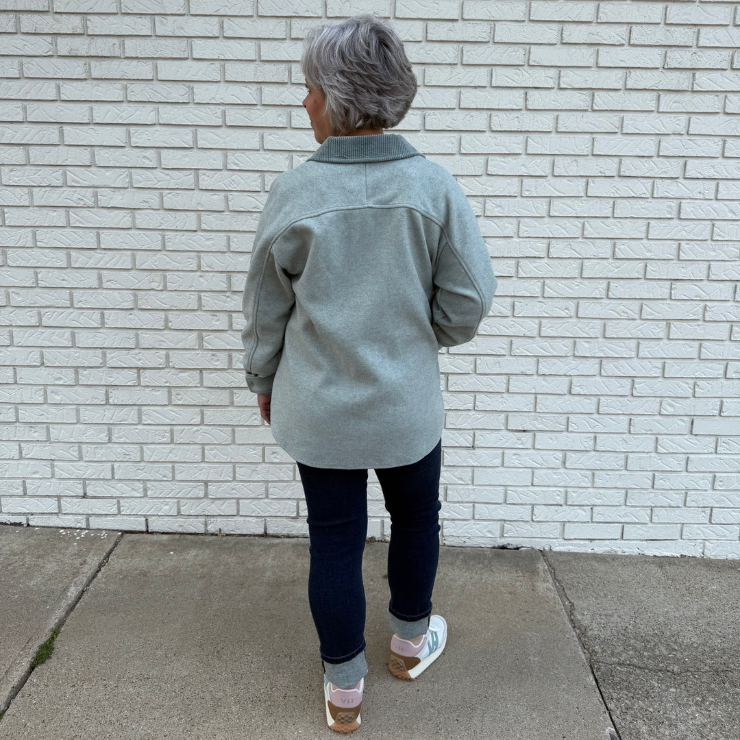 Button Down Shirt Jacket